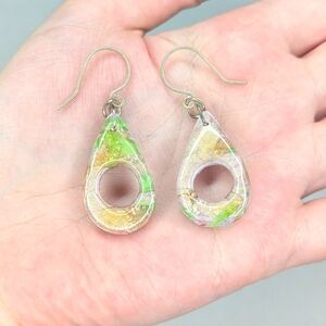 Multicolor Glitter Raindrop Earrings